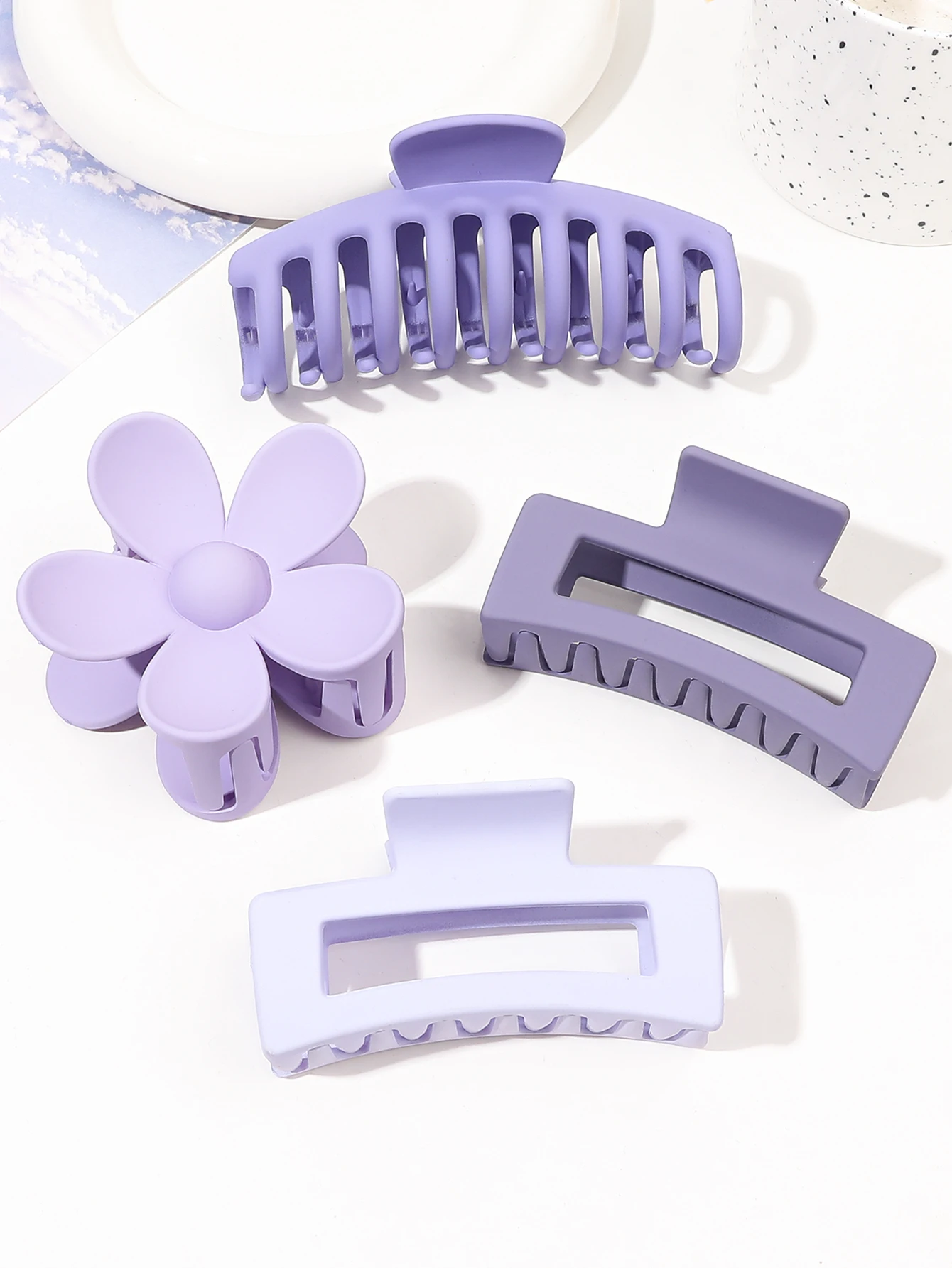 4Pcs thick Hair Claw Clips