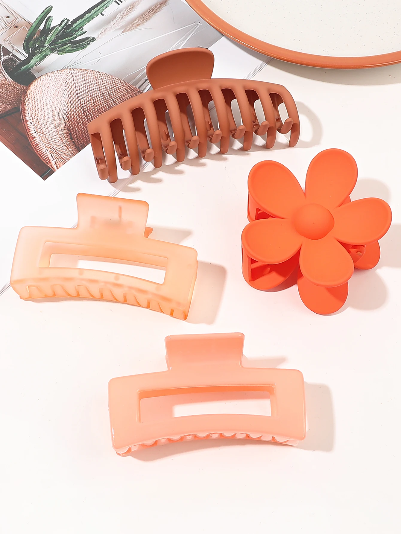 4Pcs thick Hair Claw Clips