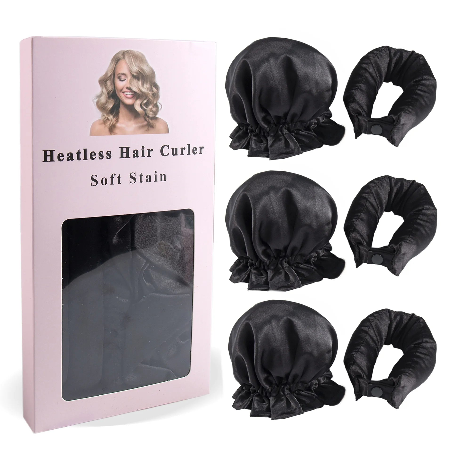 Satin Heatless curlers