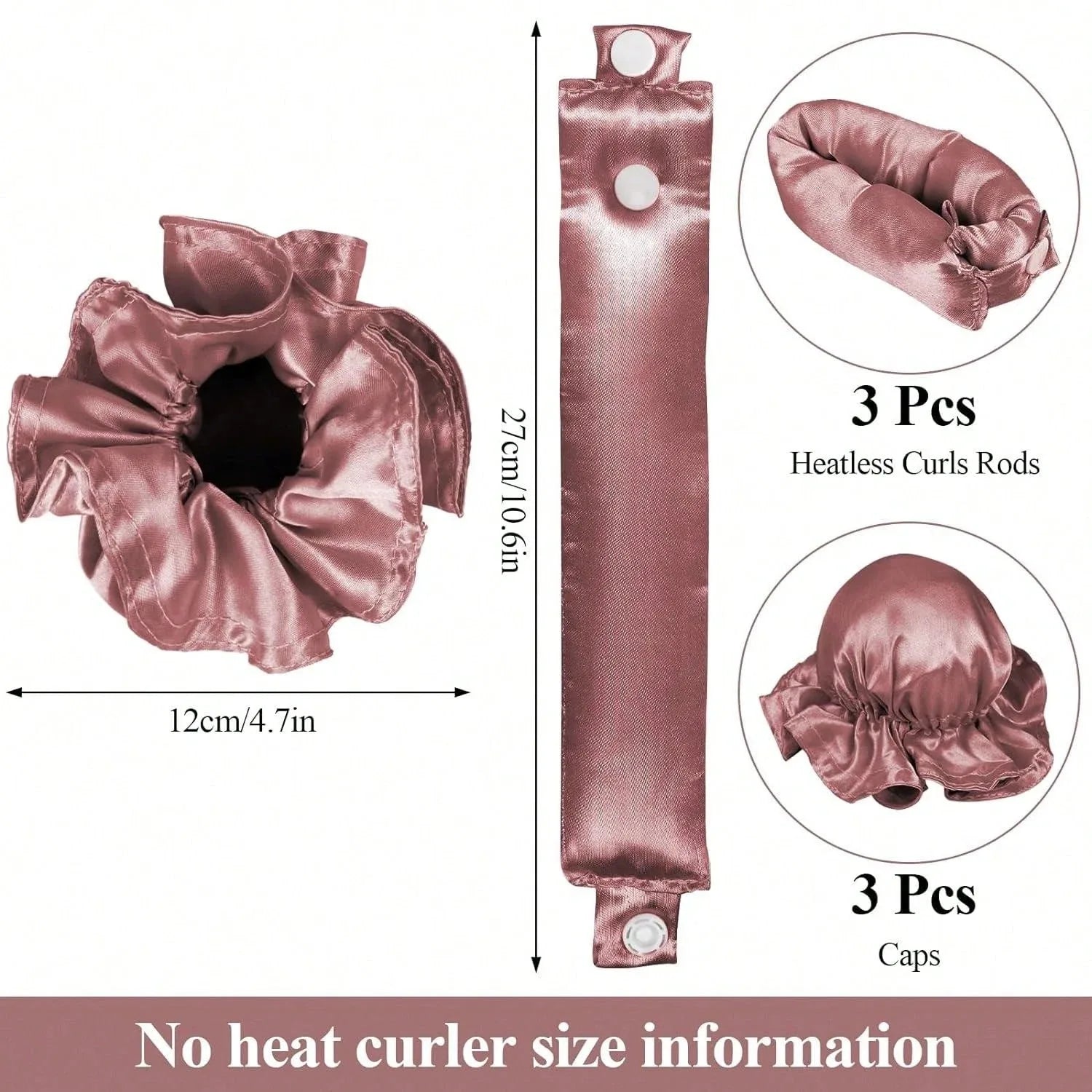 Satin Heatless curlers