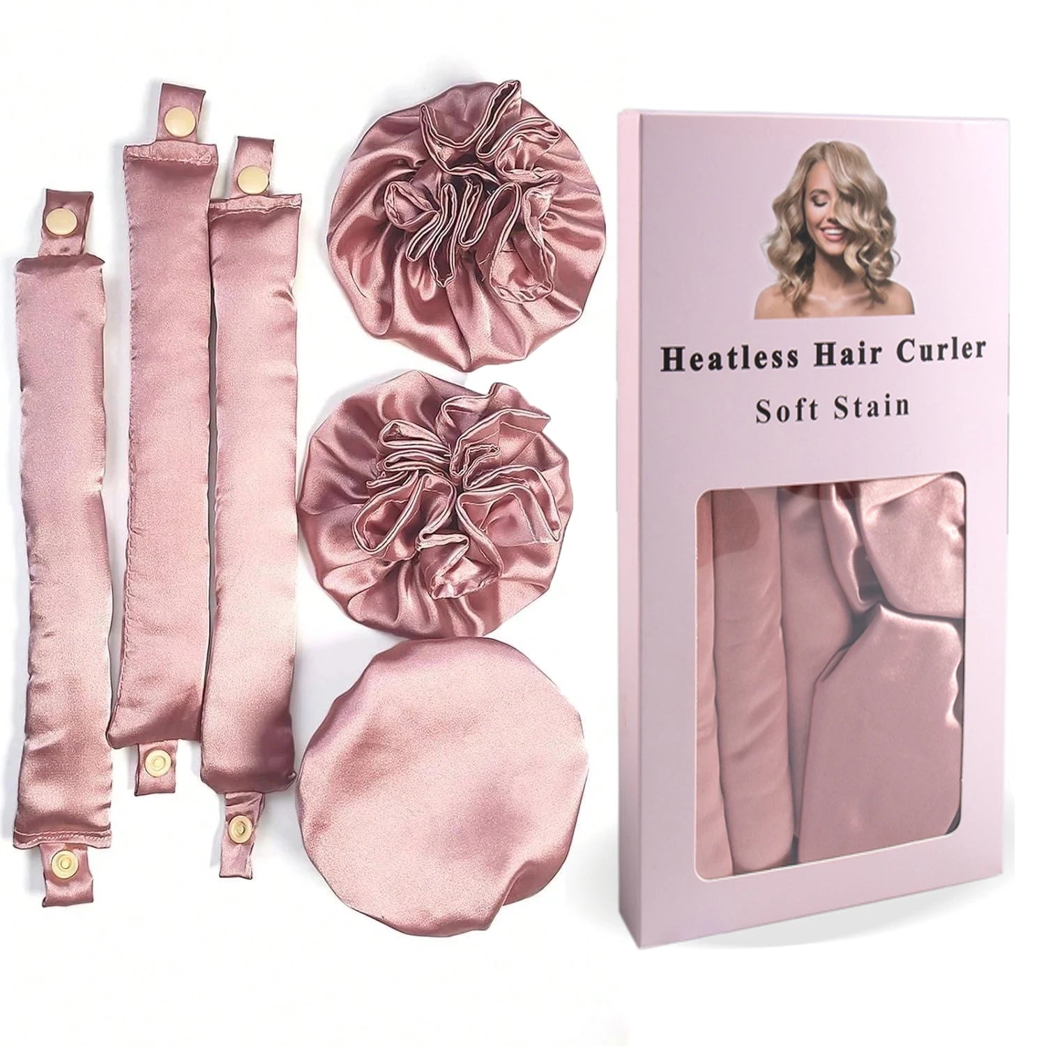 Satin Heatless curlers
