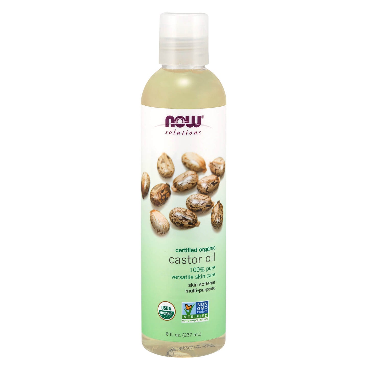 NOW FOODS Castor Oil Organic 8 Fl Oz