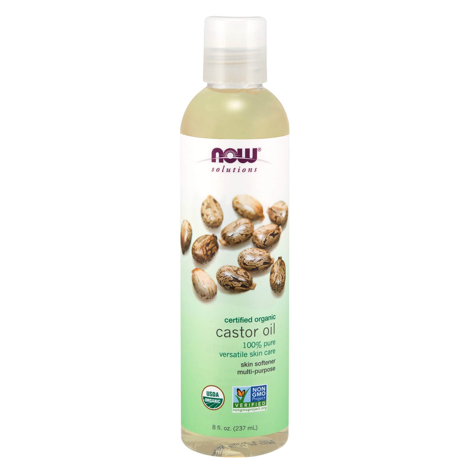 NOW FOODS Castor Oil Organic 8 Fl Oz