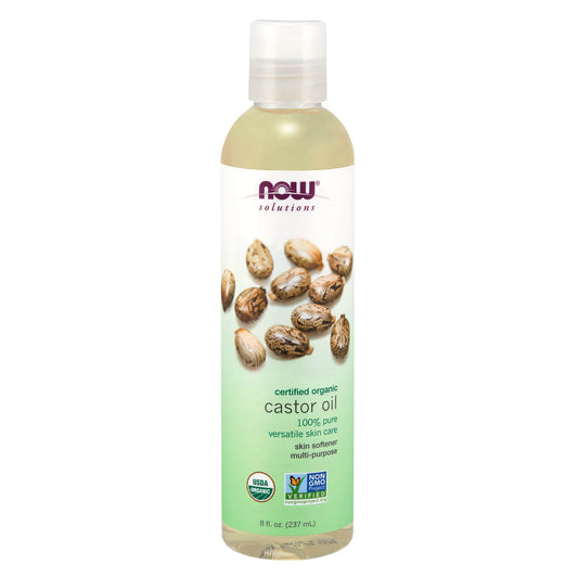 NOW FOODS Castor Oil Organic 8 Fl Oz