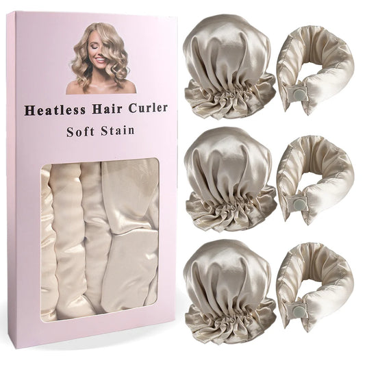 Satin Heatless curlers 